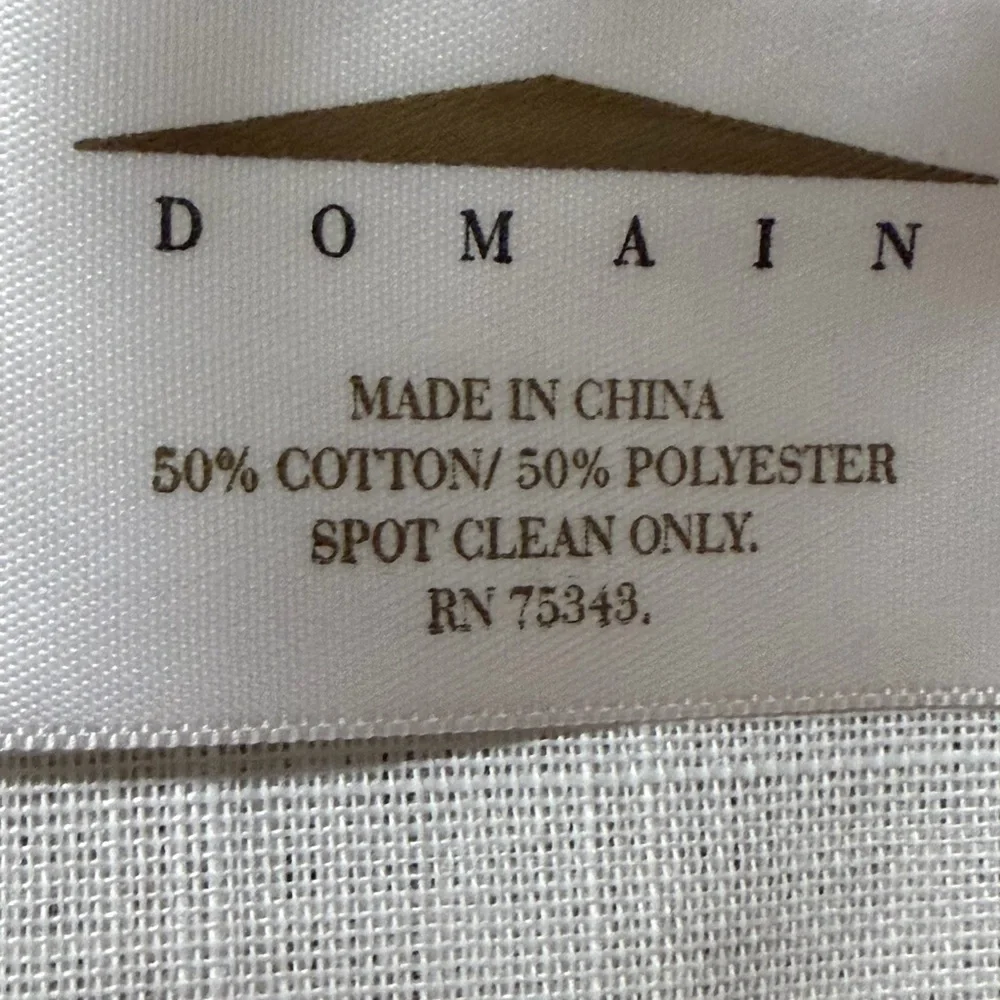 Domain table runner Easter Spring bunnies rabbits beige off white 14 inches wide